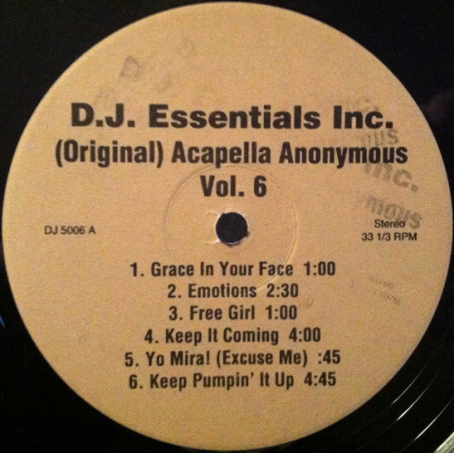 Various - (original) Acapella Anonymous Vol. 6