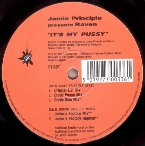 Jamie Principle Presents Raven - It's My Pussy