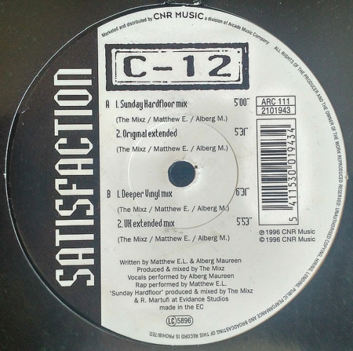 C-12 - Satisfaction - 12 inch x 1