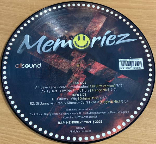 Various - Memoriez - The Picture Disc