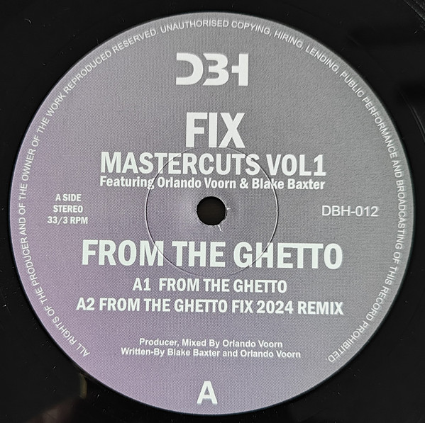 Fix, Orlando Voorn, Blake Baxter - Mastercuts Vol. 1