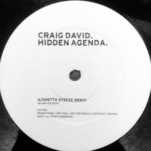 Craig David - Hidden Agenda (ghetto Steeze Remix)